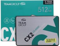 SSD 512 Gb SATA 6Gb/s TeamGroup CX2 T253X6512G0C101  2.5  3D TLC