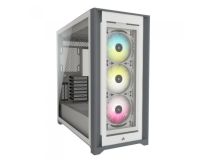 Corsair iCUE 5000X RGB CC-9011213-WW Tempered Glass Mid-Tower Smart Case, White