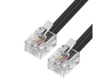 Greenconnect GCR-53352 Patch Cord телефонный 0.5 м, черный