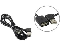 Greenconnect GCR-AUEC6M-1.0m Кабель удлинительный USB 2.0 AM-- AF 1м, Г-образный коннектор