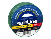 SafeLine 9370 Изолента ПВХ зеленая 19мм 20м Safeline (9370)