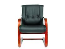  6042107 Офисное кресло Chairman 653V кожа+экокожа чёрный