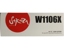 Картридж SAKURA W1106X Black для HP Laser MFP 107a/107w/135w/137fnw