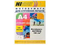 Hi-Image Paper MC190-A4-100 (A4, 210x297мм, 100 листов, 190 г/м2) бумага матовая