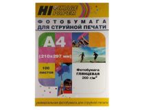 Фотобумага Hi-Image Paper глянцевая од носторонняя, A4, 260 г/м2, 100 л.