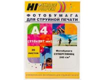 Фотобумага Hi-Image Paper суперглянцевая однос торонняя, A4, 240 г/м2, 20 л.
