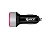 Greenconnect GCR-53047 GCR Автомобильное зарядное устройство на 2 USB порта 4.8A, черная, LED индикация,