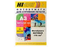 Фотобумага Hi-Image Paper матовая односторонняя, A3, 170 г/м2, 20 л.