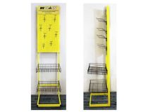 Торговая стойка Hi-Black (+ корзина) под продукцию, металлическая