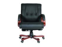 7001204 Офисное кресло Chairman 653M Россия черная кожа