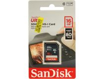 SanDisk Ultra SDSDUNS-016G-GN3IN SDHC Memory Card 16Gb UHS-I U1 Class10