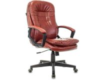 T-9950LT/BROWN Кресло руководителя БЮРОКРАТ T-9950LT, на колесиках, искусственная кожа, коричневый