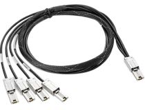 HPE AN975A Кабель HPE 2m External mini-SAS to 4x1 mini-SAS Cable Kit