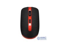 CBR Wireless Optical Mouse CM 554R Black-Red  (RTL) USB 4but+Roll, беспроводная