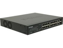 D-Link DES-1018MPV2 ,A1A Неуправляемый коммутатор (16UTP 100Mbps PoE + 2Combo 1000BASE-T/SFP)