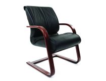 00-07009711 Офисное кресло Chairman  445 Россия WD кожа черная