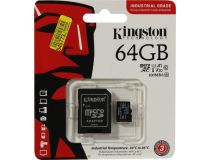 Kingston SDCIT2/64GB microSDXC Memory Card 64Gb UHS-I U3 + microSD-- SD Adapter