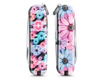 Нож перочинный Victorinox Classic LE2021 Dynamic Floral (0.6223.L2107) 58мм 7функц. карт.коробка