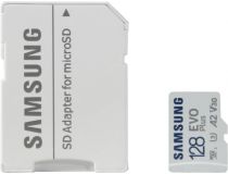 Samsung EVO Plus MB-MC128KA microSDXC Memory Card 128Gb Class10 UHS-I U3+ microSD-- SD Adapter