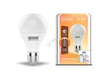 GAUSS 1050112 Лампа светодиодная умная LED 8.5 Вт 806 Лм 2700К E27 A60 диммируемая управление по Wi-Fi