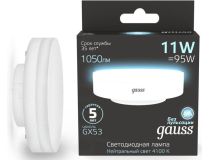 GAUSS 108008211 Лампа светодиодная LED 11 Вт 1050 Лм 4100К белая GX53 таблетка Black Gauss (108008211)