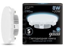 Gauss 108008208 (GX53, 690 люмен, 4100К, 8Вт, 150-265В)