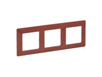 Legrand 754073 Valena LIFE. Рамка  Терракота . 3-постовая универсальная
