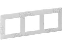 Legrand 754123 Valena LIFE. Рамка  Эл Грей . 3-постовая универсальная