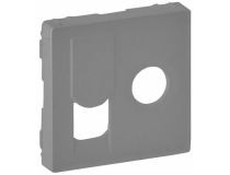 Legrand 754832 Valena LIFE. Лицевая панель розетки TV-RJ45. Алюминий