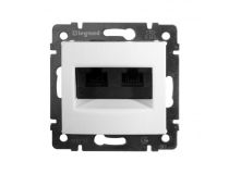 Legrand 774231 Valena розетка 2*RJ45 кат.5e, белая