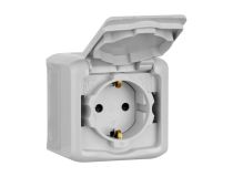 Legrand 782351 Quteo Розетка 2К+З шт IP44 СЕР