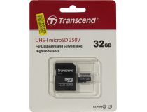 Transcend TS32GUSD350V microSDXC Memory Card 32Gb UHS-I U1 + microSD-- SD Adapter