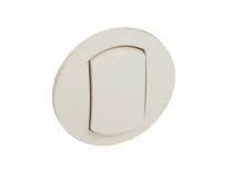 Legrand 067821 Celiane Лиц. панель для одноклавишного переключателя на 2 направления № 67001 IP44, сл. Кость