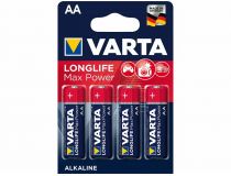 Батарейки пальчиковые VARTA LR6 (AA) LongLife Max Power (4 шт)