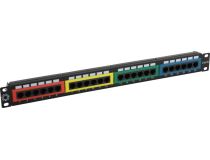 Patch Panel 19 1U UTP 24 port кат.5e 5bites PPU55-09 разъём KRONE&110 (dual IDC)