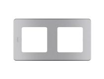 Legrand 673942 Рамка 2 поста INSPIRIA алюминий (673942)