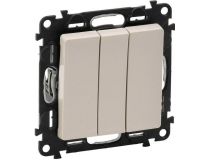 Legrand Valena 752503 Выключатель (3клав., внут.,без рамки, слоновая кость)