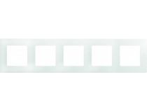 Legrand 672505 ETIKA Рамка 5 постов белая (672505)