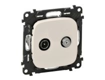 Legrand 753858 Valena ALLURE Розетка TV-SAT двухкабельная с лицевой панелью слоновая кость (753858)