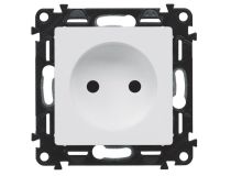Legrand 754970 Valena LIFE Лицевая панель силовой розетки 2К Белая (754970)