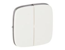 Legrand 755025 Valena ALLURE Лицевая панель для двухклавишного выключателя Белая (755025)