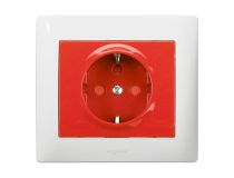 Legrand 771029 Galea Life Розетка с заземлением c блокировкой MAGIC RED (771029)