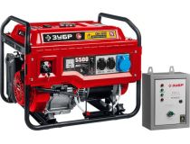 Зубр СБА-5500 СБА-5500 бензиновый генератор с автозапуском, 5500 Вт, ЗУБР