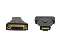Адаптер для цифровых интерфейсов [99-9497010] Kramer Electronics [AD-DF/HM] DVI розетка на HDMI вилка