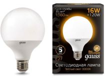 Gauss 105102116 (E27, 1480 люмен, 3000К, 16Вт, 150-265В)