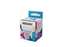 Космос LkecLED7.5wJCDRC30 Лампа светодиодная LED 7.5Вт JCDR 220В GU5.3 D50х45 3000 теплый 590лм Космос
