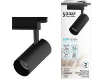 Gauss TR084 Black Светильник трековый светодиодный (1760 люмен, 4000К, 20Вт, 180-240В)