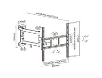 ULTRAMOUNTS UM906  Наклонно-поворотный кронштейн (VESA200/400,32-55 , 35кг)