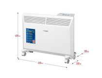 ЗУБР Профессионал КЭП-1500 Конвектор (1.5кВт, 20 м2, LCD, IP24, ионизация)