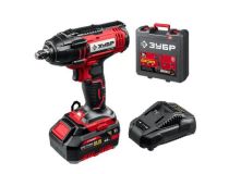 Зубр ГУЛ-255-41 ЗУБР 18В, 1 АКБ (4Ач), в кейсе, гайковерт ударный. ГУЛ-255-41